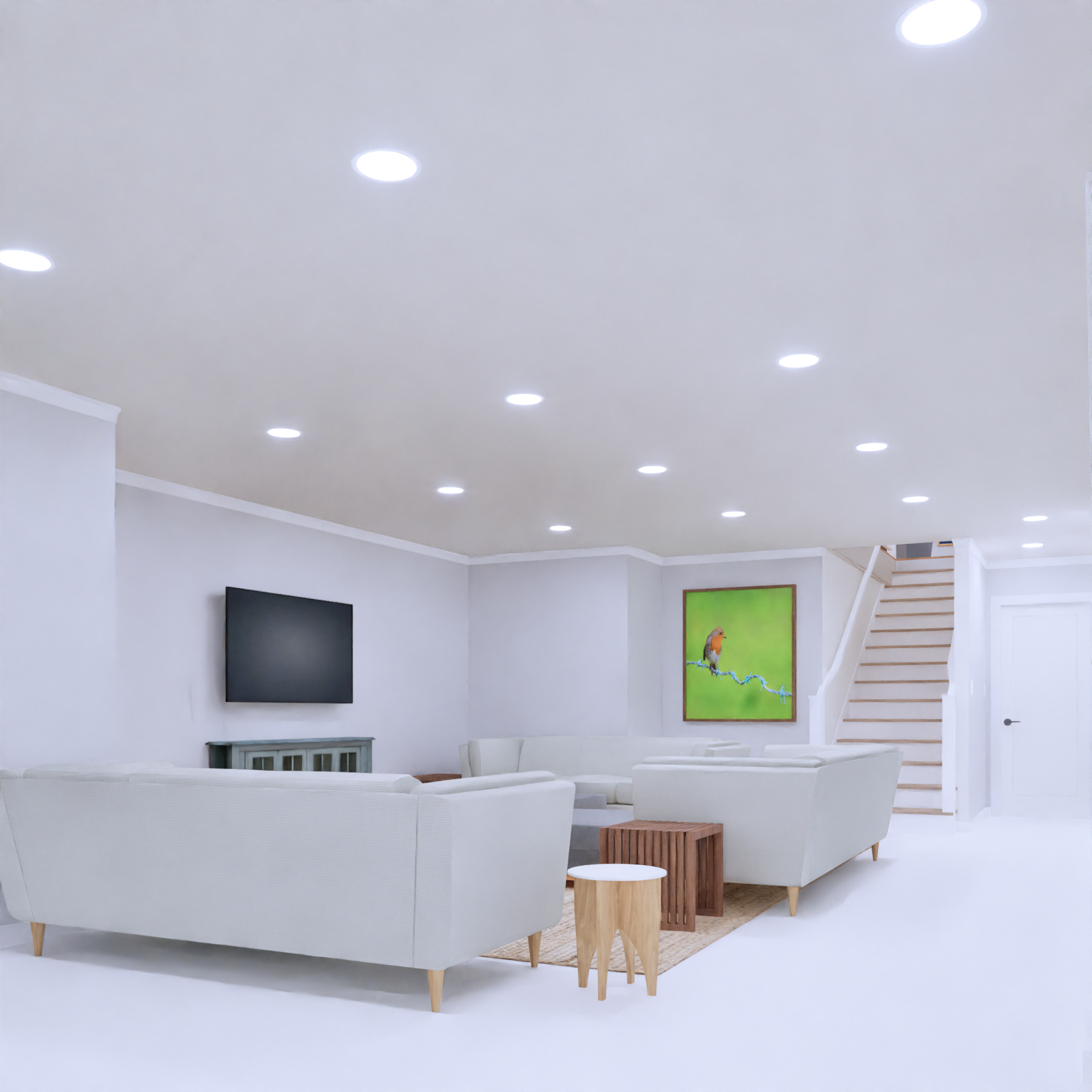 Cork Ranch 2 Story Family Room