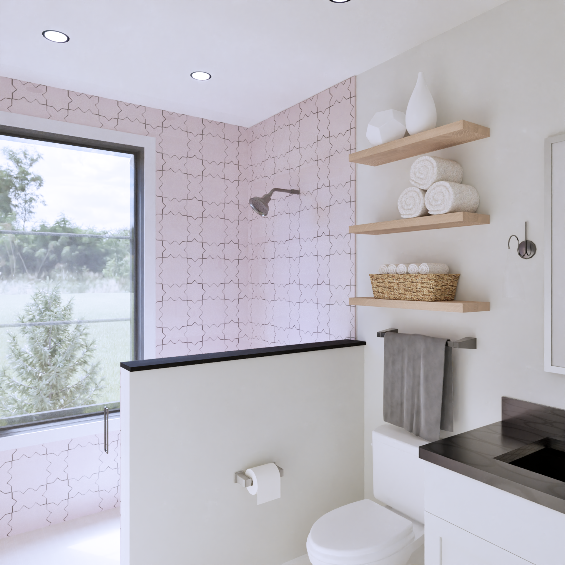 Cork Ranch 2 Story Shower