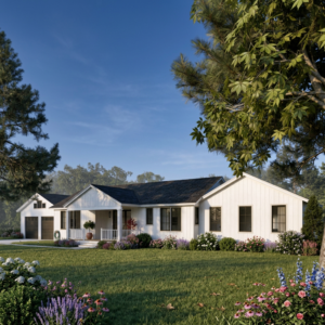 Cork Ranch Home Single Story Exterior