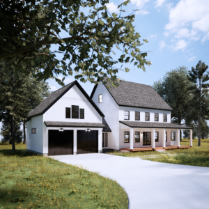 Cedar Farmhouse Exterior Front