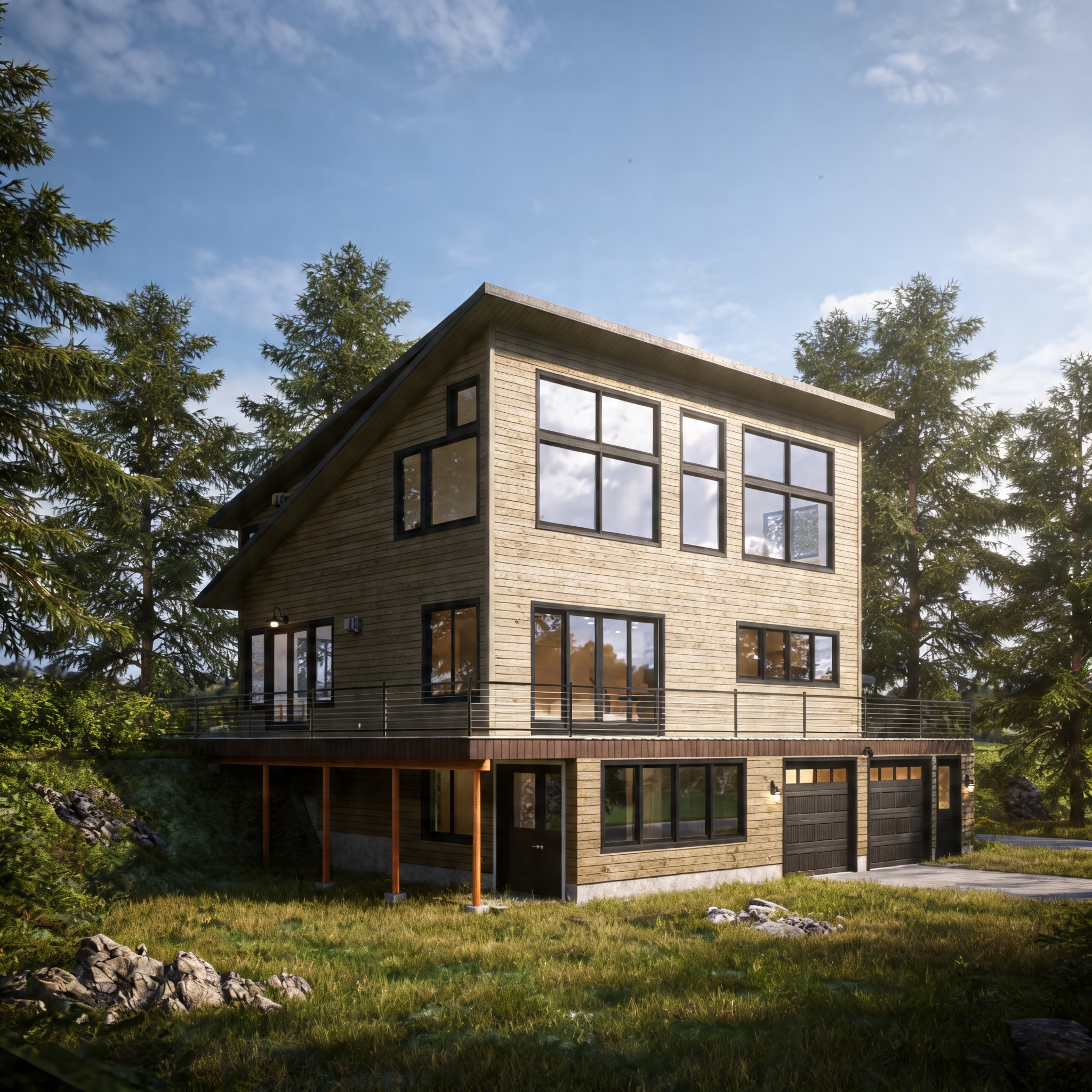 FIr Vacation Home Exterior Front Left