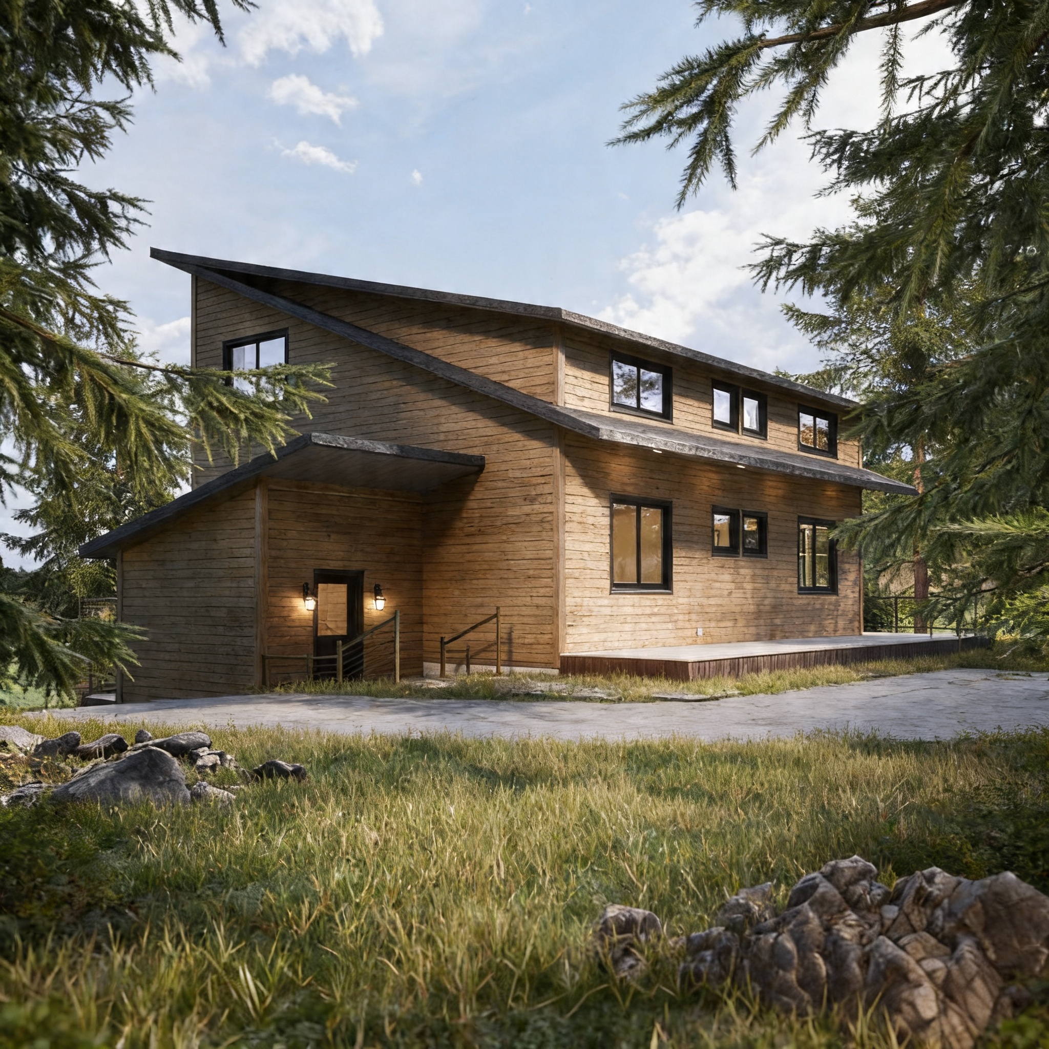FIr Vacation Home Exterior Back