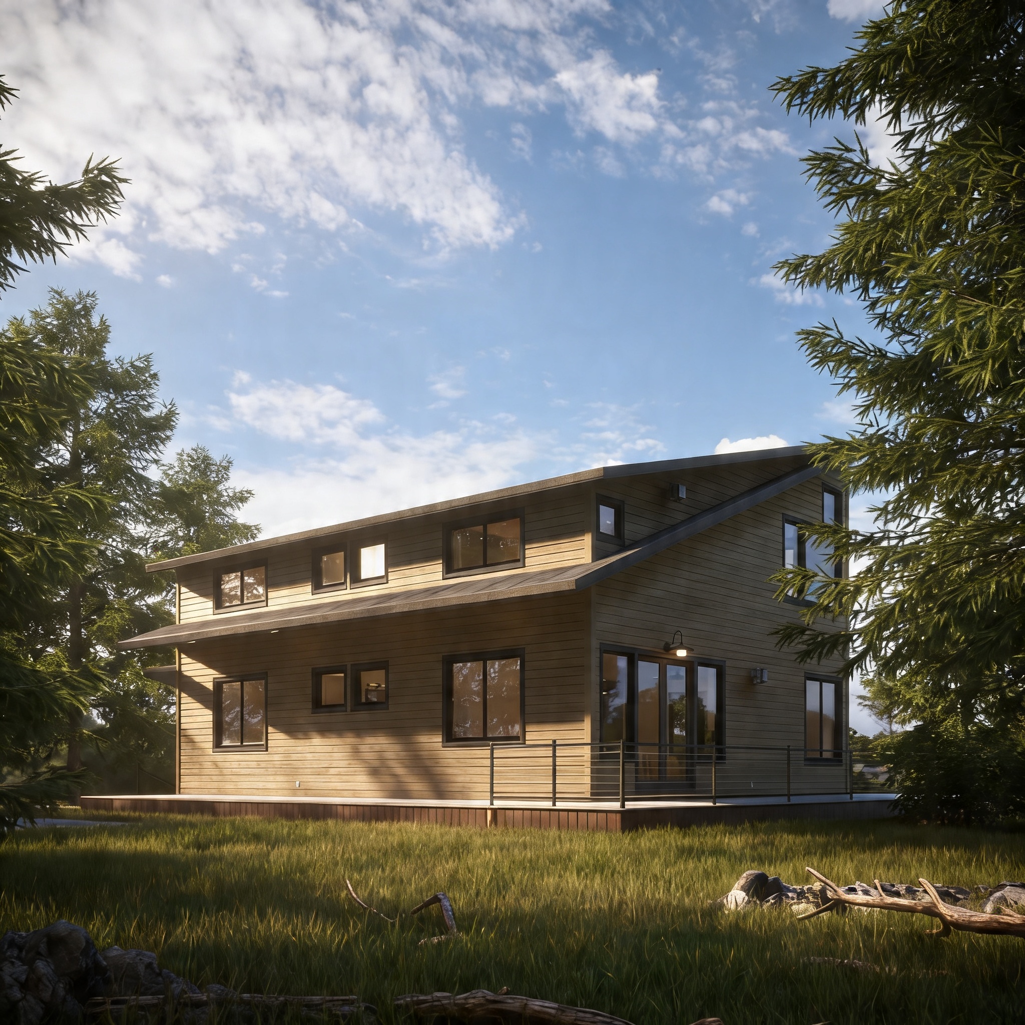 FIr Vacation Home Exterior Back