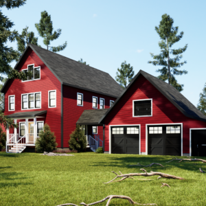 Gingko Colonial Home Plan Exterior