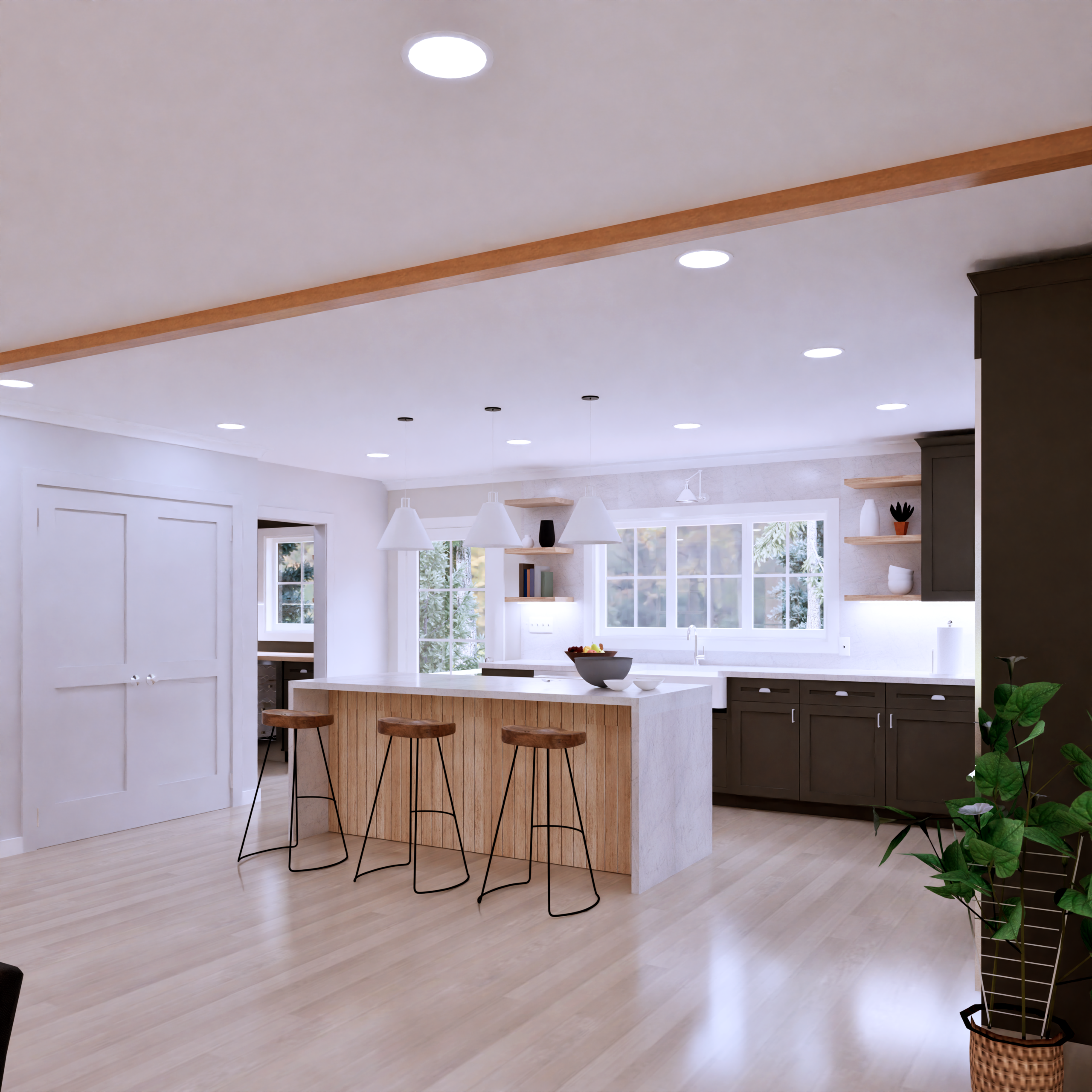 Cedar Farmhouse Kitchen