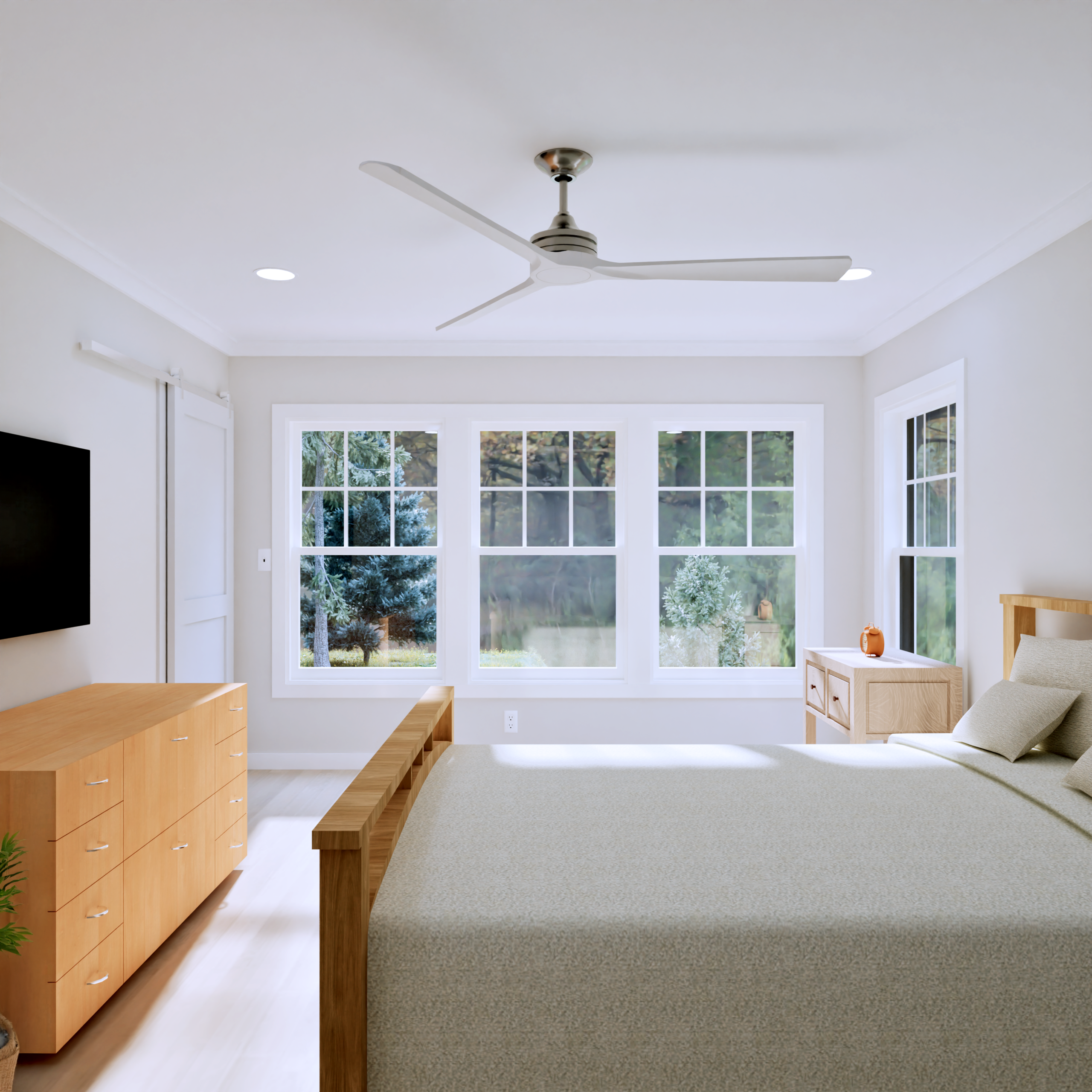 Cedar Farmhouse Primary Bedroom