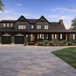 Redwood Modern Farmhouse Home Plan Exterior Front