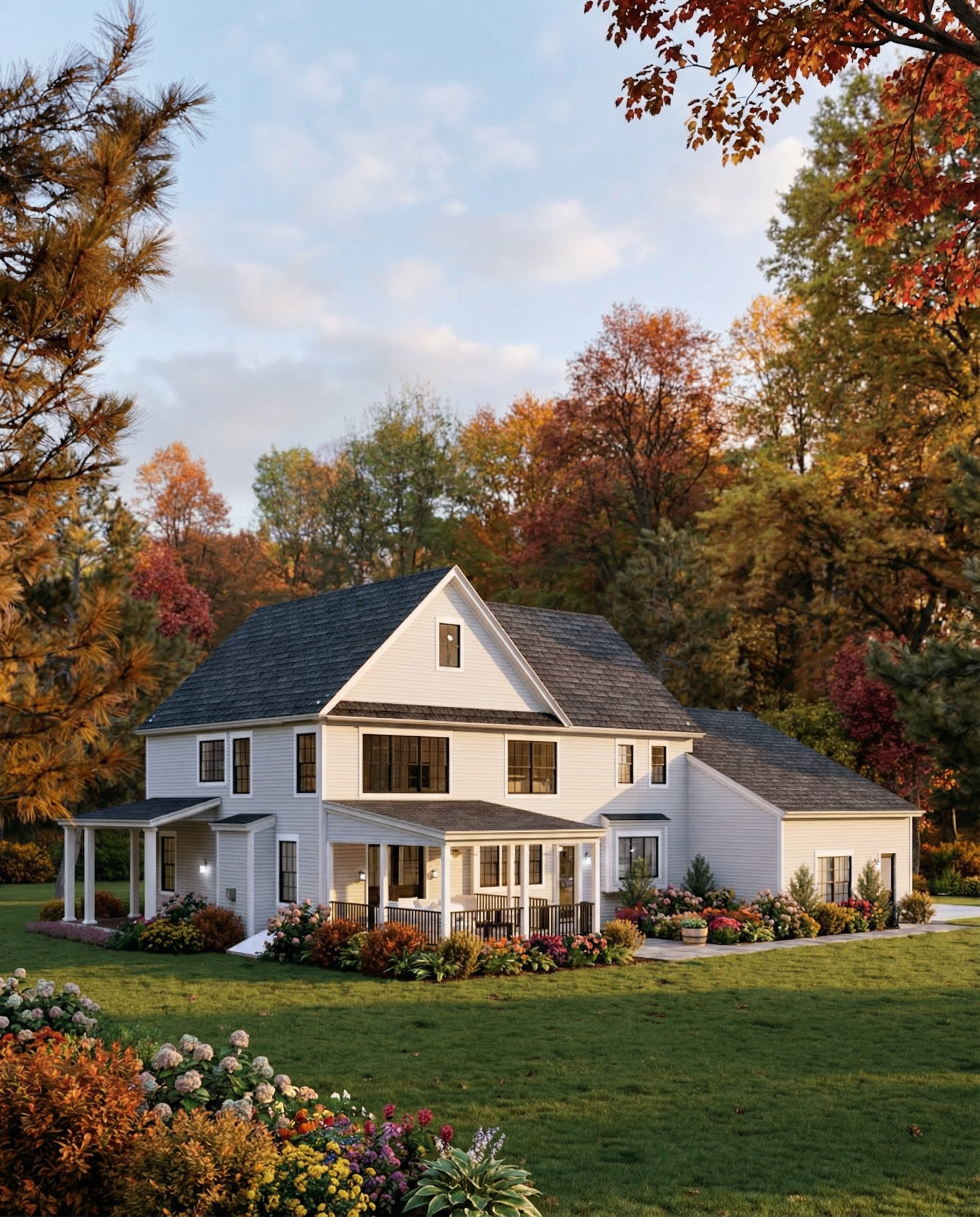 Linden Farmhouse House Plan Exterior Back