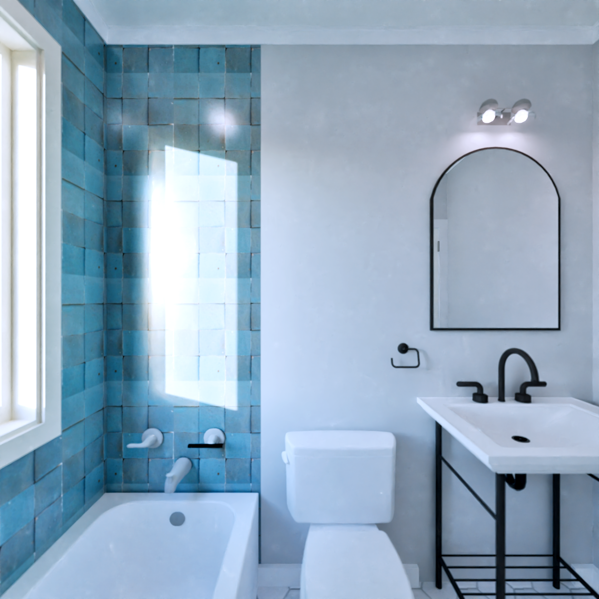 Magnolia Apartment Building Home Plan Bathroom