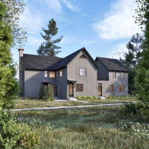 Magnolia Apartment Building Home Plan Exterior