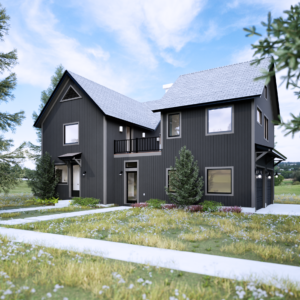 Magnolia Duplex Home Plan Exterior