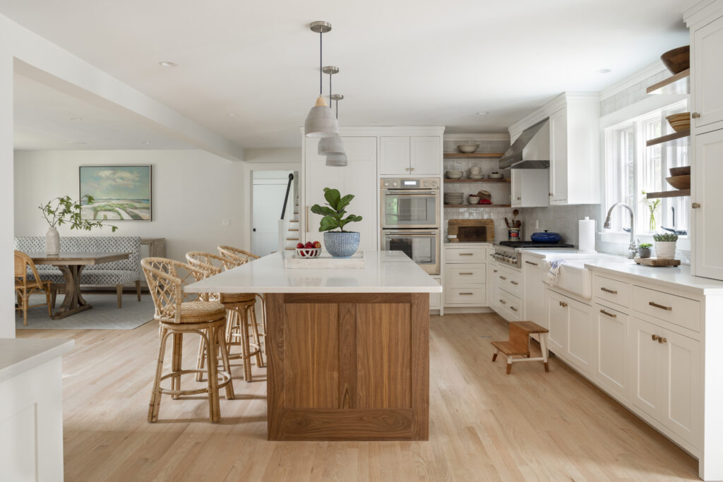 Oak Colonial Home Plan Kitchen