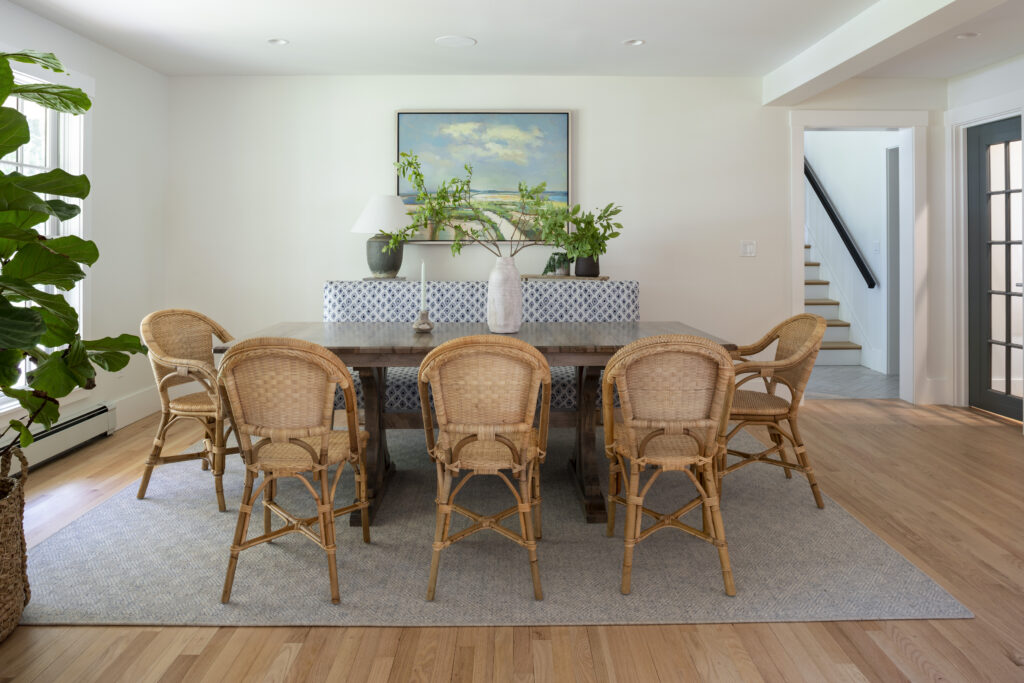 Oak Colonial Home Plan Dining Room