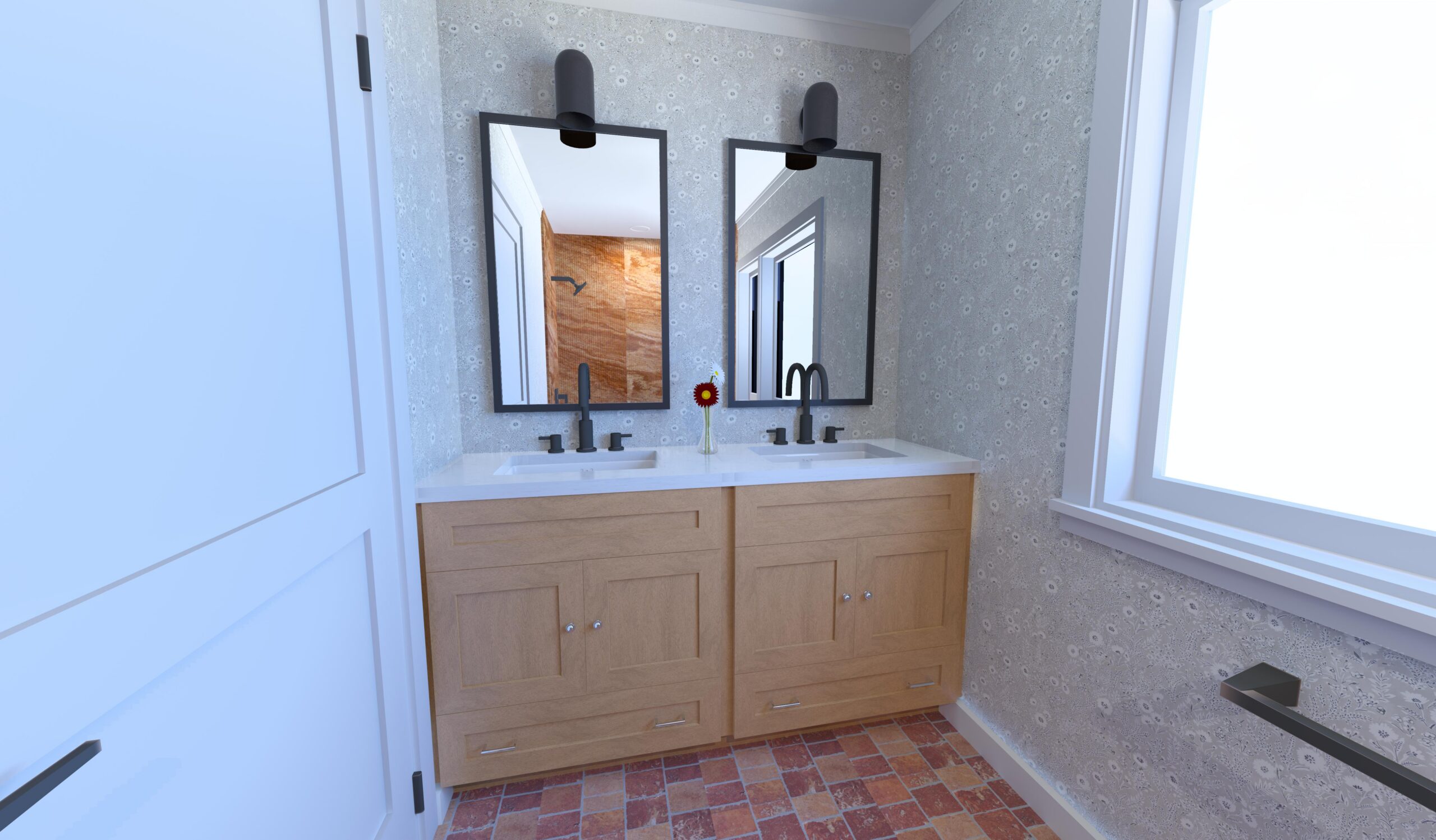 Redbud Cape Home Plan Bathroom