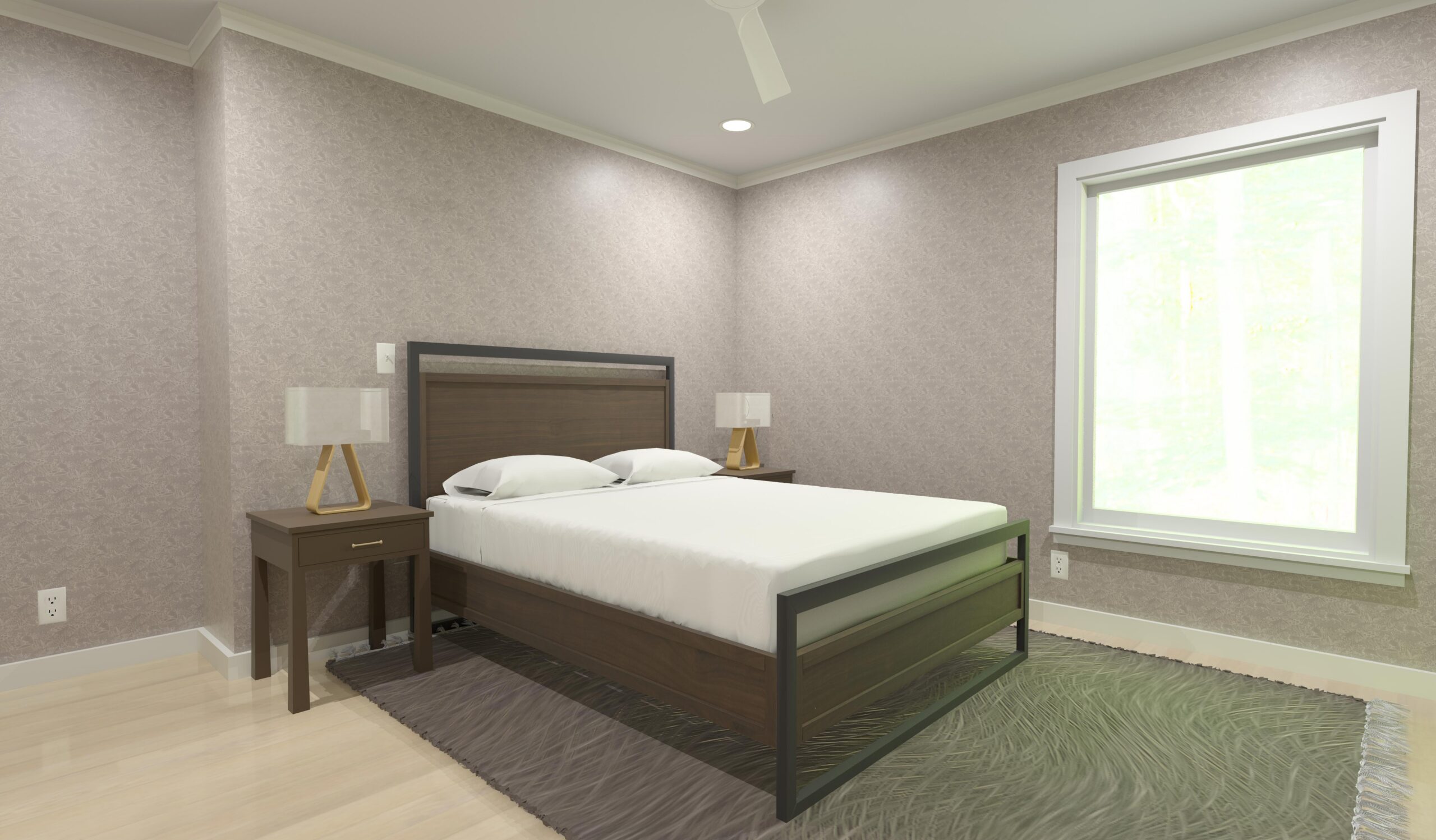 Redbud Cape Home Plan Bedroom