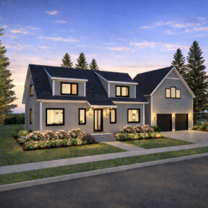 Redbud Cape Home Plan Exterior Front