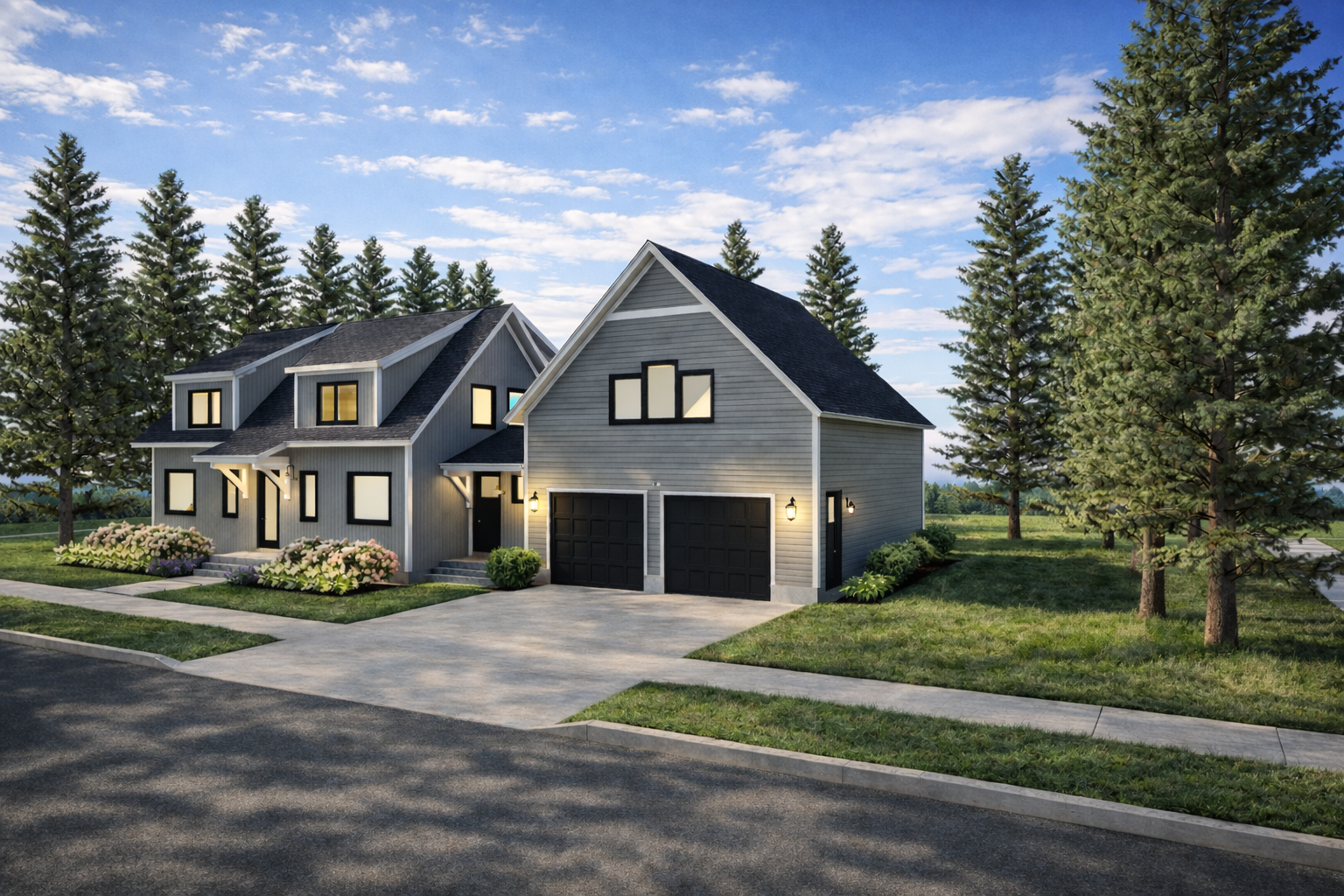 Redbud Cape Home Plan Exterior Front