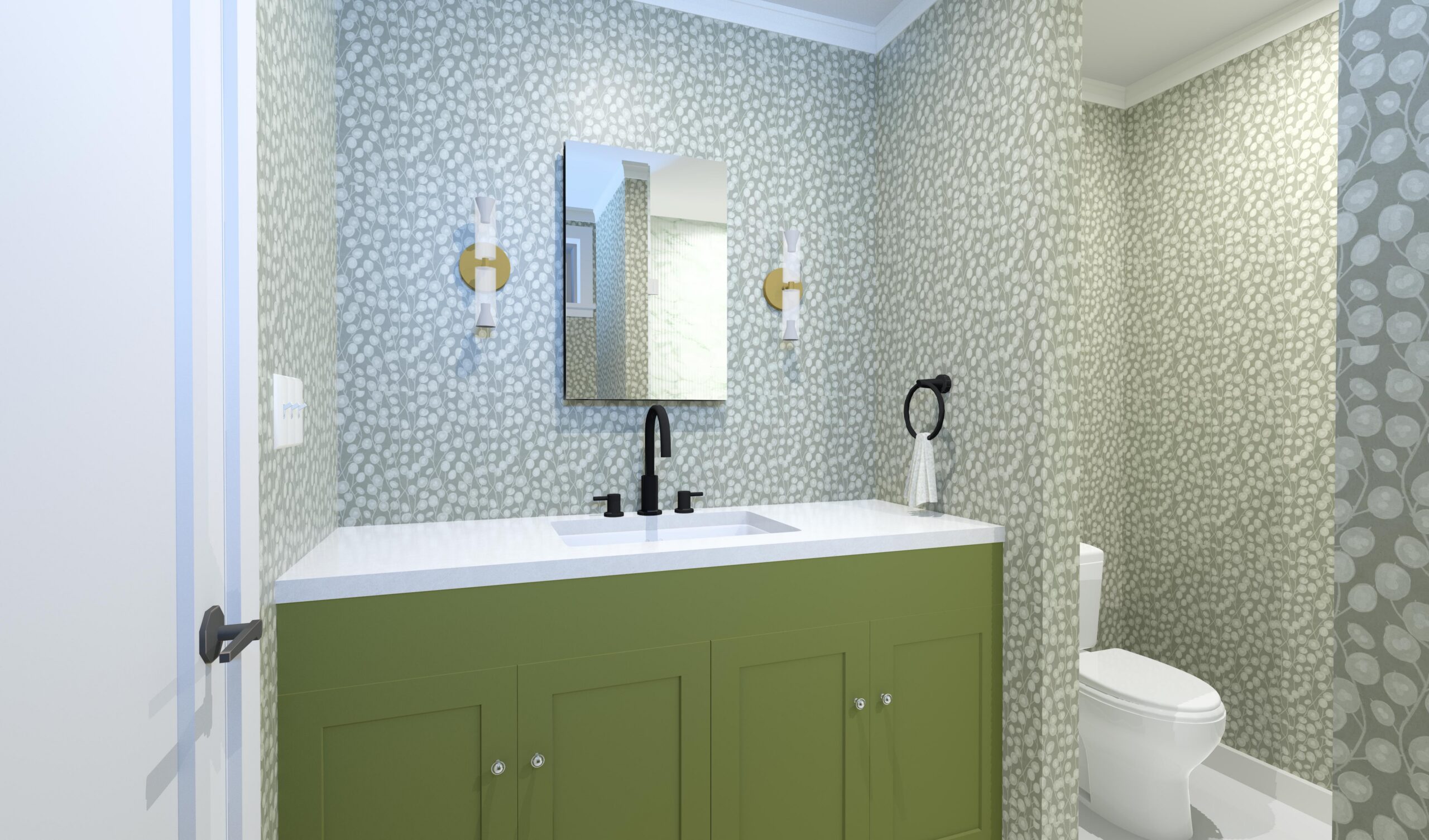Redbud Cape Home Plan Bathroom