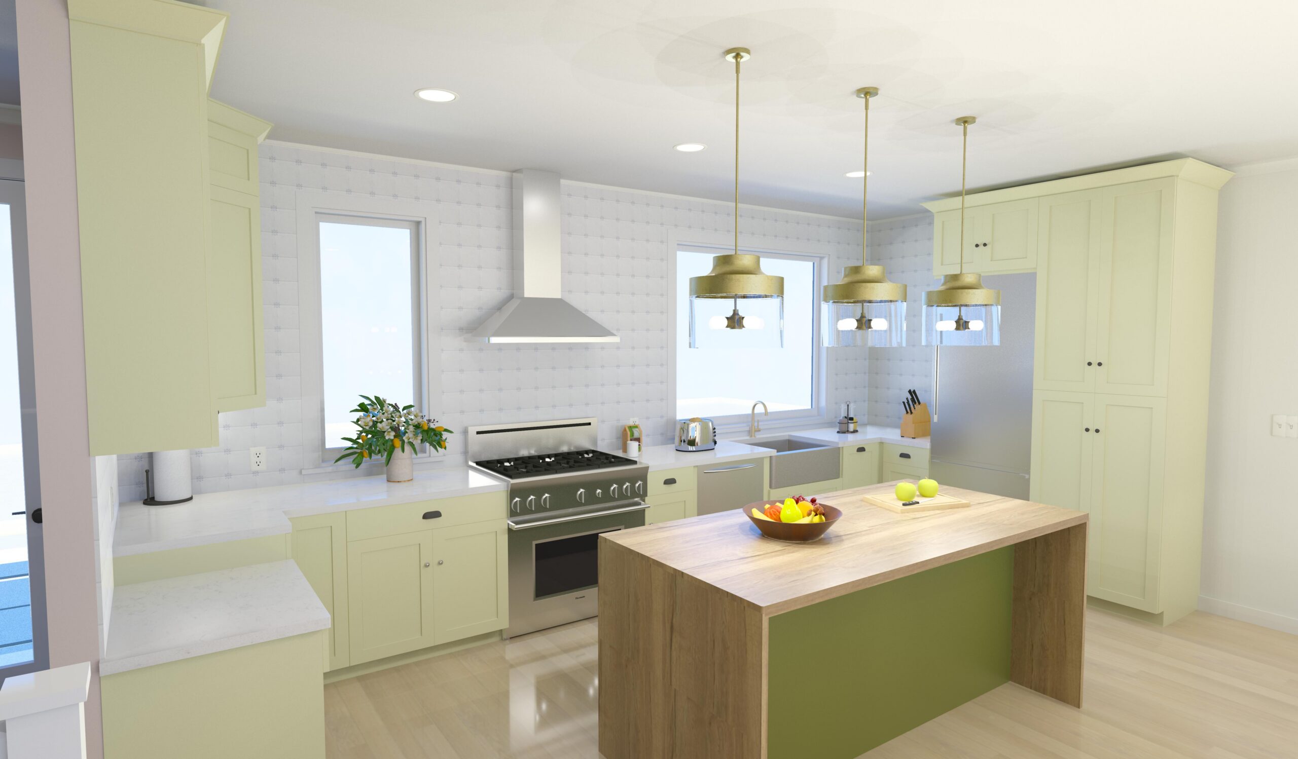 Redbud Cape Home Plan Kitchen