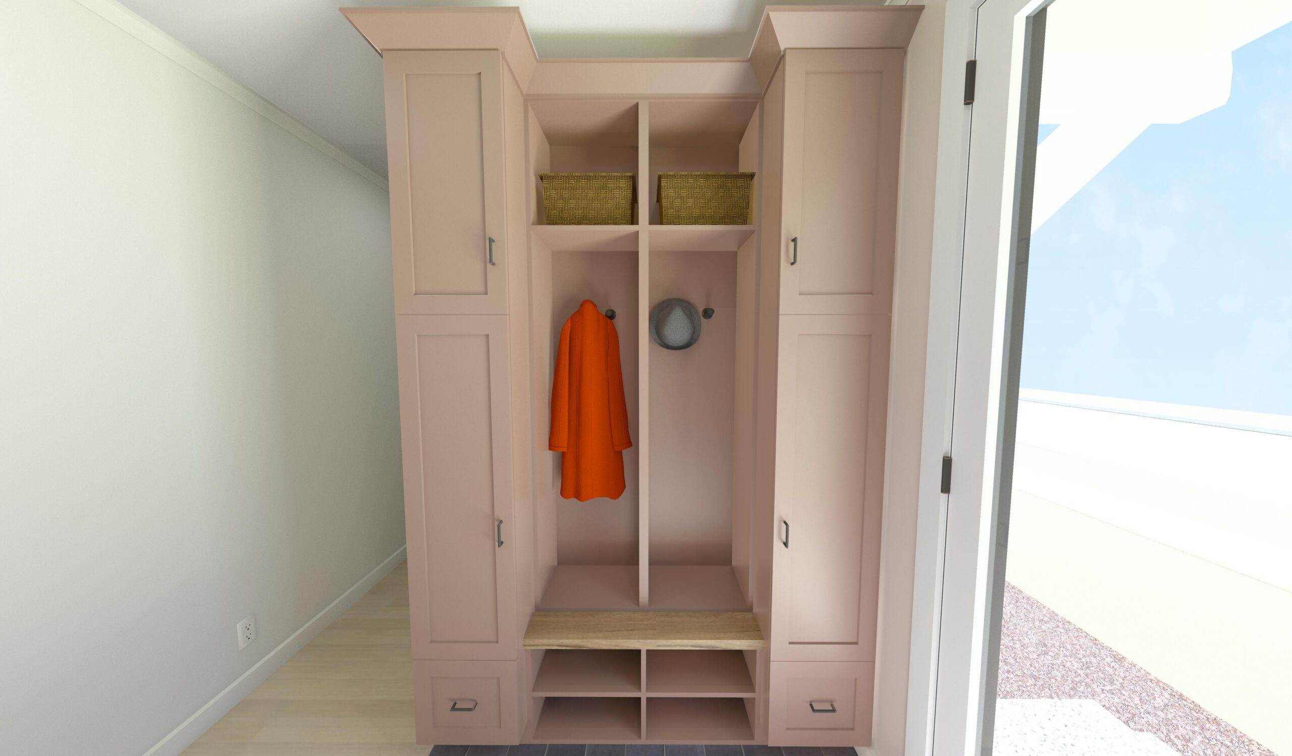 Redbud Cape Home Plan Mudroom