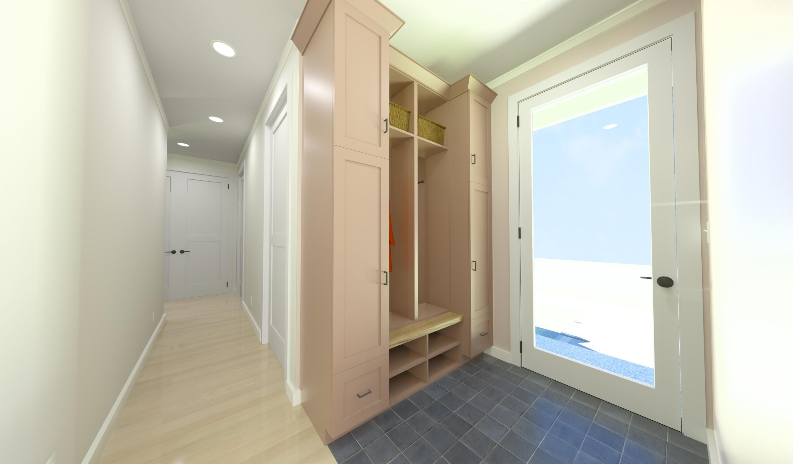 Redbud Cape Home Plan Mudroom