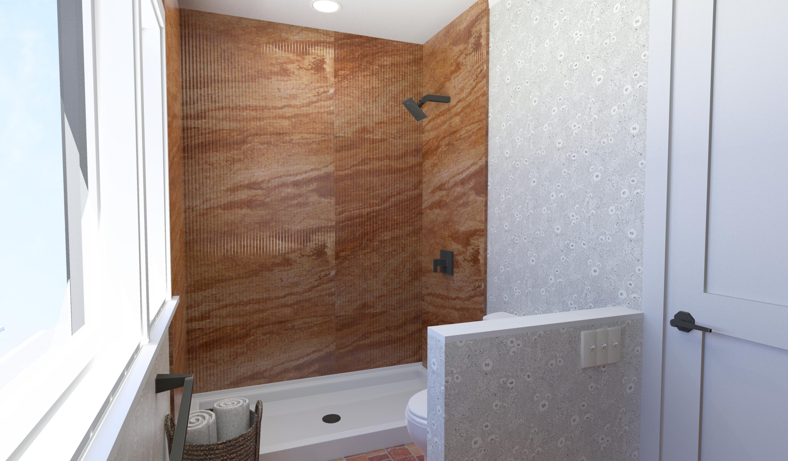 Redbud Cape Home Plan Bathroom Shower