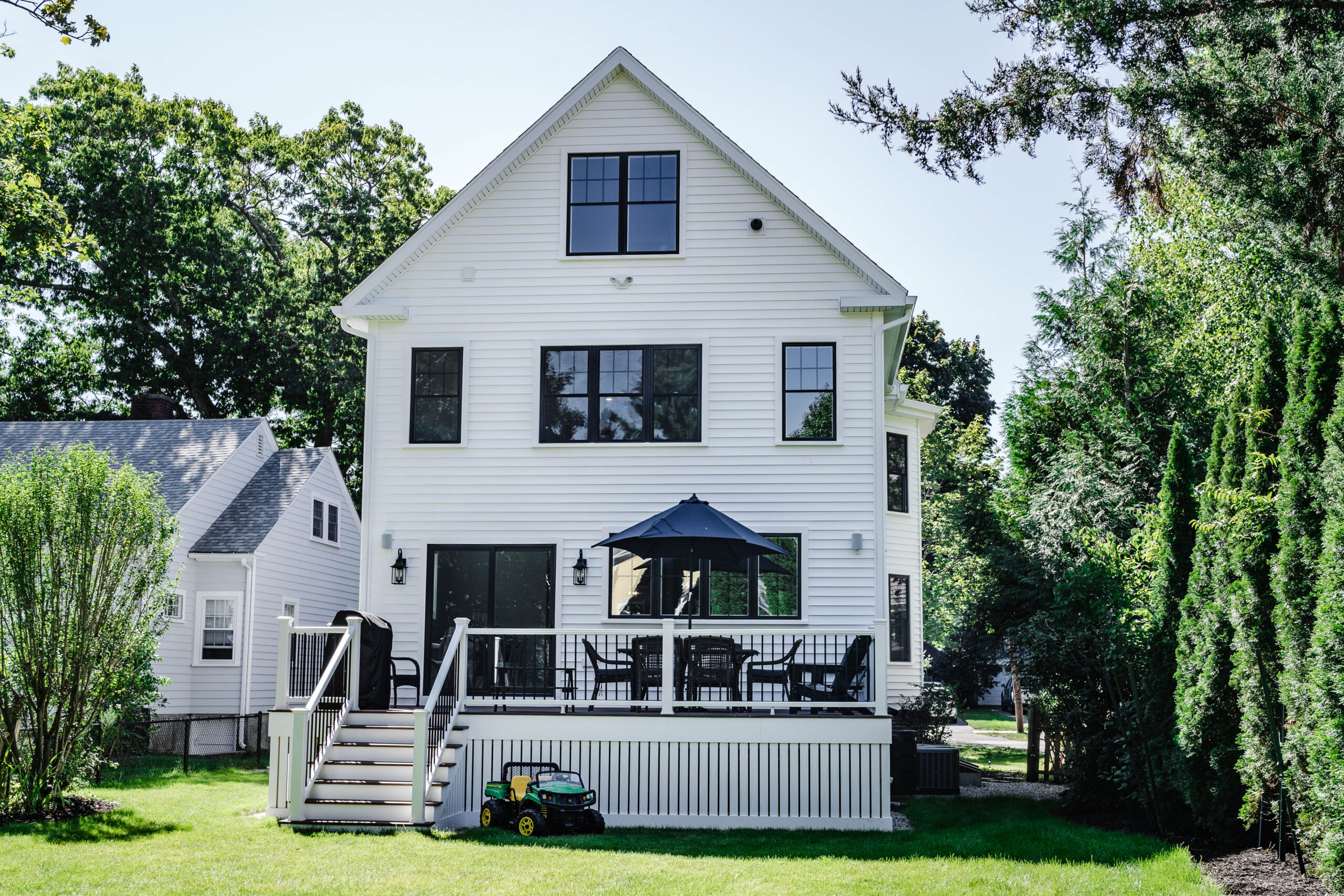Spruce New Englander Home Plan Exterior Back