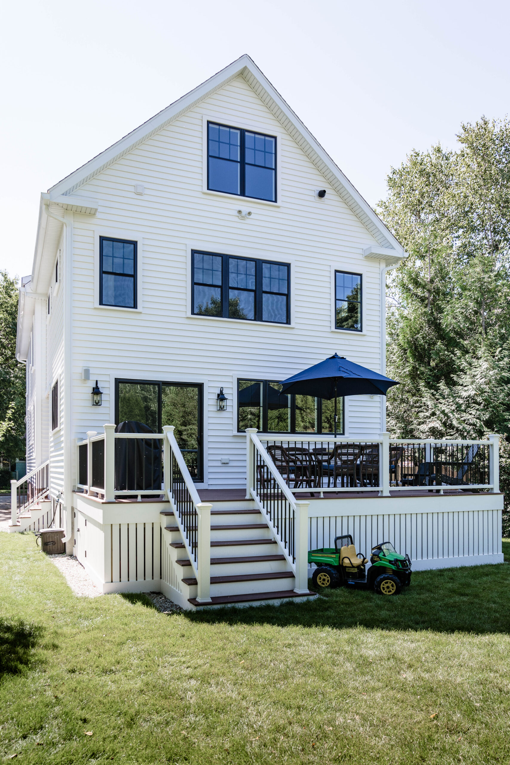 Spruce New Englander Home Plan Exterior Back