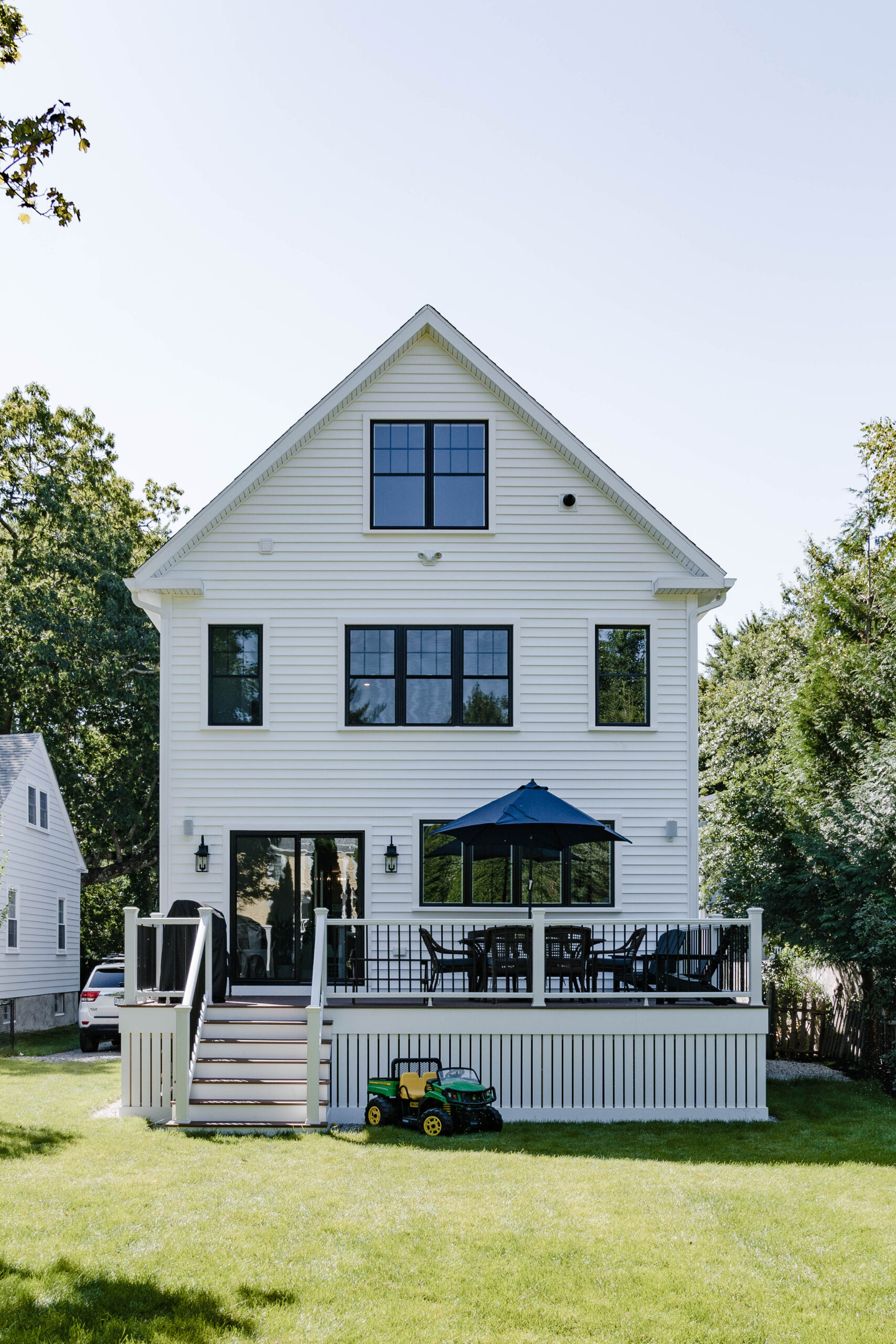 Spruce New Englander Home Plan Exterior Back
