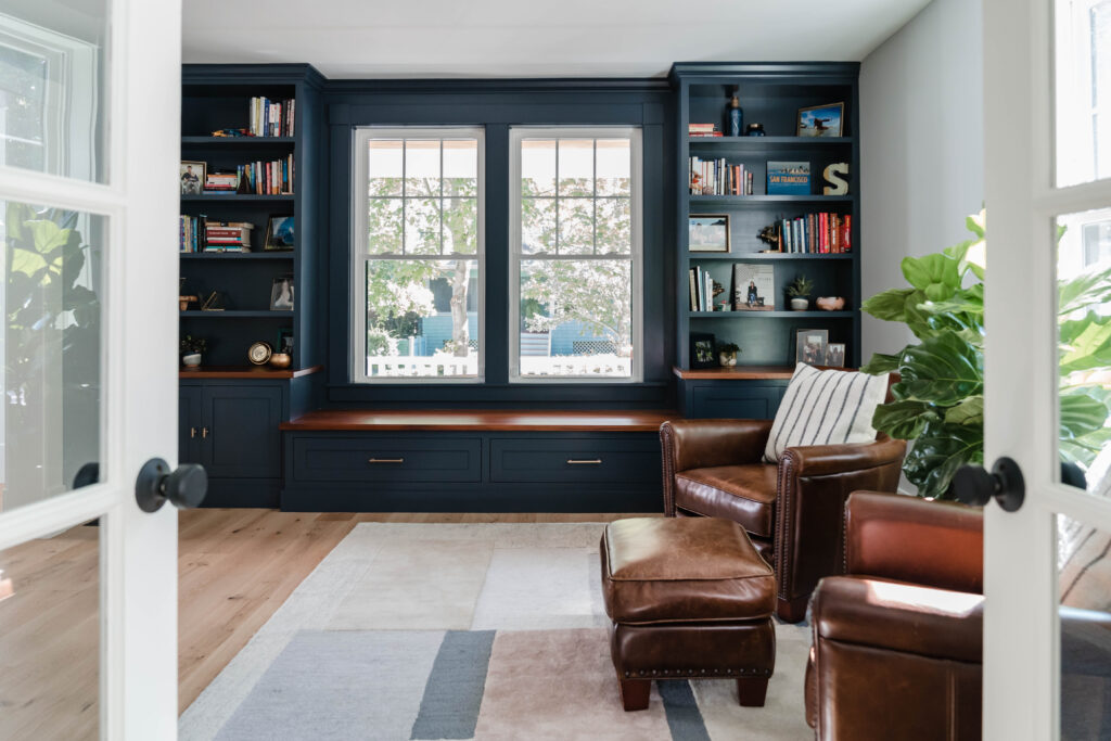 Spruce New Englander Home Plan Living Room