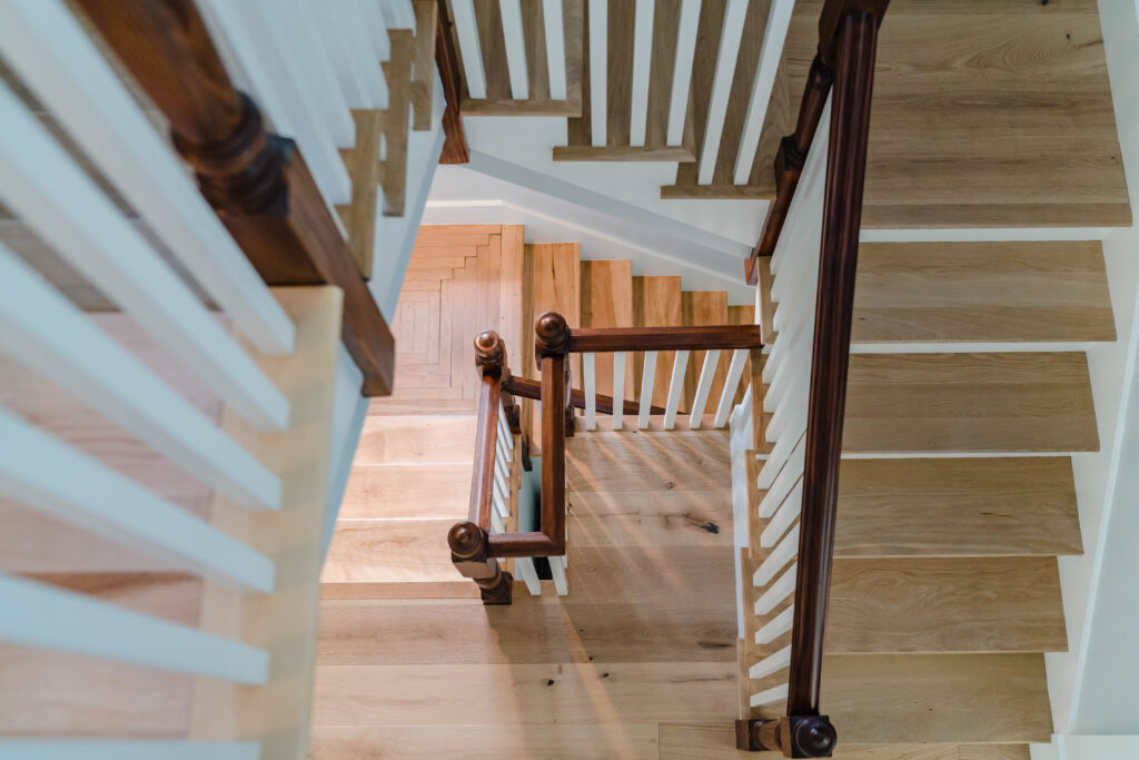 Spruce New Englander Home Plan Stairs