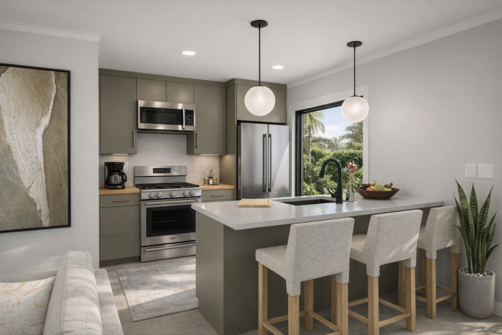 Tupelo Tiny Home Plan Interior Kitchen