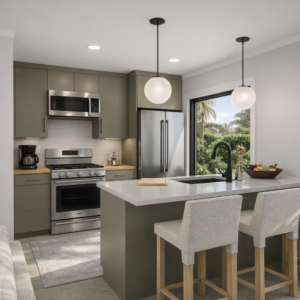 Tupelo Tiny Home Plan Interior Kitchen