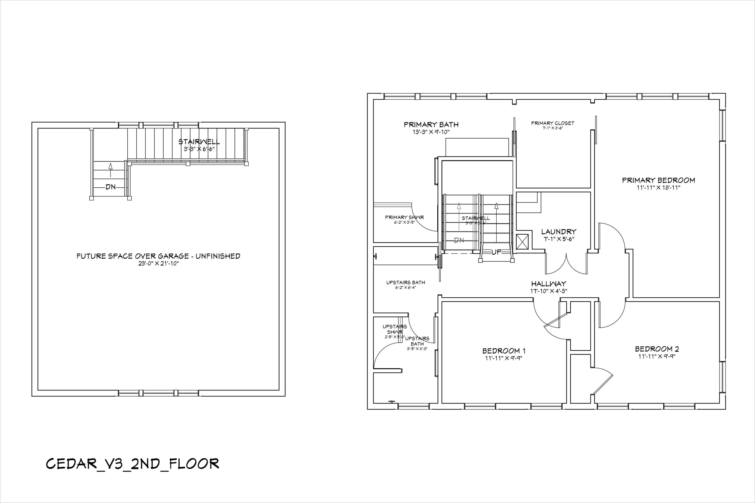 Cedar Farmhouse Home Plan - Image 21